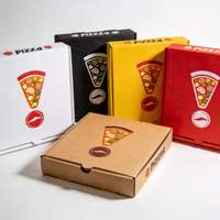 Boîte à pizza personnalisée robuste, boîte à emporter imprimée sur mesure, carton E-flute pour garnitures abondantes, boîte à pizza haute qualité personnalisée