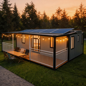Casa Container Espandibile Alimentata a Energia Solare Off-Grid 30ft 40ft, Casa Prefabbricata con 3 Camere da Letto, Villa Modulare di Lusso Chiavi in Mano, Certificazione CE, Spedizione Rapida - Product Image 1