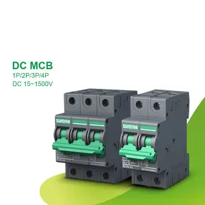 35mm din rail mounted 1 2 3 4 pole air circuit breakers new model SL7N mcb up to 1500V