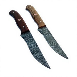 Couteaux à désosser personnalisés Couteau de chef de cuisine en acier damas professionnel Couteaux d'office Manche en bois - Product Image 1