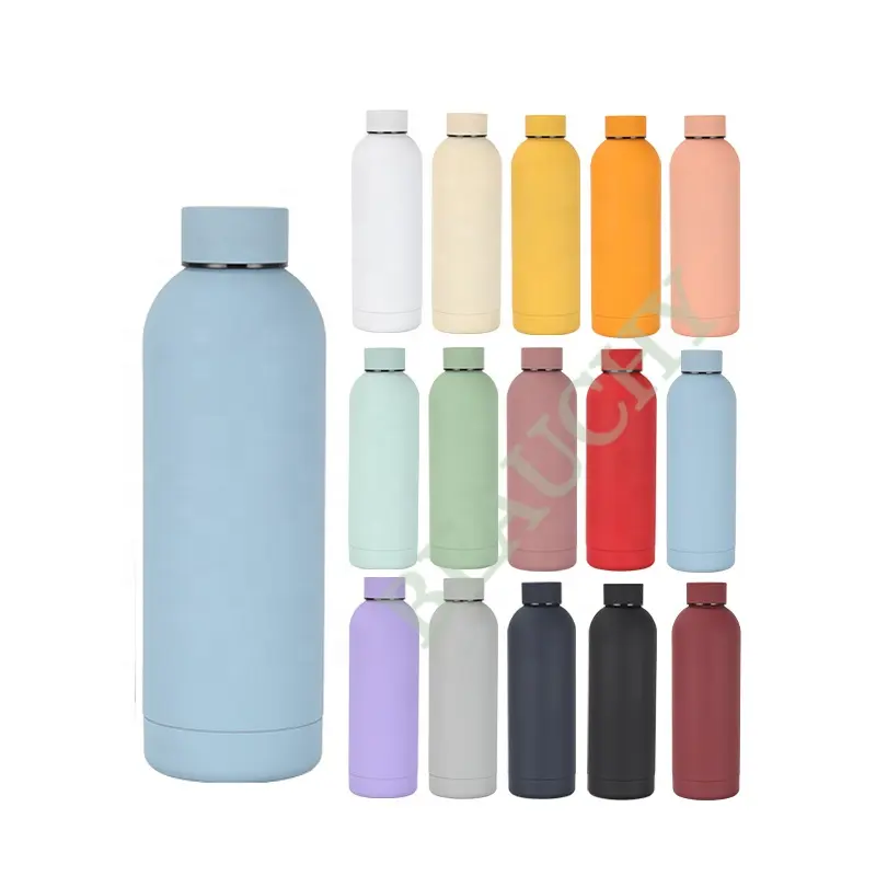 Новый продукт, 2023 популярная спортивная бутылка из нержавеющей стали для спортзала, экологически чистая бутылка для воды с соломенной фляжкой, Спортивная бутылка для воды, лучший продавец
