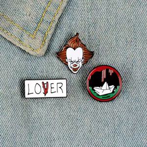 Pin de Solapa de Metal Esmaltado con Globo Rojo de Pennywise, Stephen King, Pennywise Returns to Derry <span class=keywords><strong>Town</strong></span>, al por Mayor, en Existencia - Product Image 4