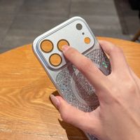 Coque Magnétique Scintillante à Paillettes pour iPhone 17 16 15 14 Pro Max avec Protection de l'Objectif et Antichoc Brillante