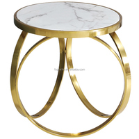 Table d'appoint en métal pour chambre d'hôtel, table basse en acier inoxydable, meubles de salon, Offre Spéciale