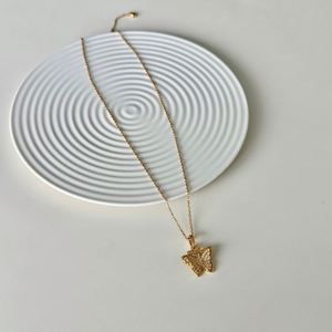 Colliers pendentifs papillon Dylam, plaqués or, chaîne en argent sterling, pendentif papillon en zircone cubique 5A pour femmes - Product Image 6