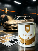 Peinture automobile laquée acrylique, peinture métallisée, résistance aux UV et aux rayures et à l'usure pour la peinture de rénovation automobile