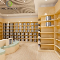 Bibliothèque commerciale Bibliothèque de meubles Étagères Bibliothèque Porte-livres