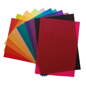 Film plastique PVC coloré Erno A4, épaisseur 0,1-10 mm, feuille PET transparente, film PP rigide givré fin pour la reliure de cadres photo - Product Image 1