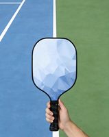 Pala de Pickleball de Fibra de Vidrio, Pala Individual para Principiantes, Ultraligera, Duradera, para Uso en Interiores y Exteriores