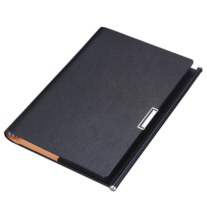 A5 size new design leather cover binder card case multifunctional reusable business notebook planner