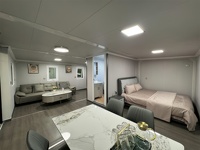 Maison de conteneur d'expansion facile à installer résistante aux ouragans de qualité supérieure Mini maison portable avec 2 chambres à coucher pour l'Amérique du Sud