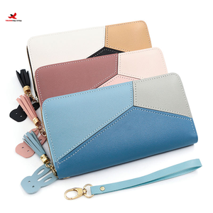 กระเป๋าสตางค์ยาวผู้หญิง GZ Dup รุ่น Sample มีสินค้าในสต็อก ดีไซน์เรียบง่าย หนัง PU สีพื้น พร้อมซิป ช่องใส่ของ กระเป๋าใส่โทรศัพท์มือถือ - Product Image 2