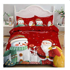 可定制3D印花圣诞被子羽绒被套单人双人特大床上用品套装 - Product Image 1