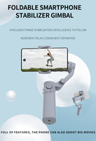 Estabilizador de Gimbal para Selfies con Control por Aplicación, Plegable, Seguimiento Facial y Batería de 2200 mAh para iPhone