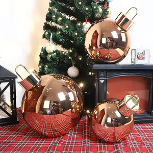 Adorno de bola de Navidad grande de clase alta, decoración de vacaciones, bola Led grande, Bola de Navidad personalizada grande