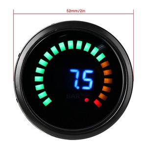 New Universal Fit Car Motor 2" 52mm Digital Smoked Blue 20 LED Water Temperature <b>Meter</b> Sensor Bracket 50-150C Retrofit/Upgrade - Product Image 2