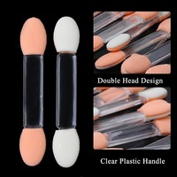 Hadiyah Beauty – Nouvelle collection de pinceaux de luxe jetables pour fard à paupières, double face, éponge, poils de Kolinsky, manche serti, pour nail art
