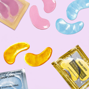 Masques pour les yeux compressés végétaliens en gros à l'acide hyaluronique, à la glycérine et aux herbes biologiques, anti-cernes, anti-poches, anti-âge et anti-rides - Product Image 1