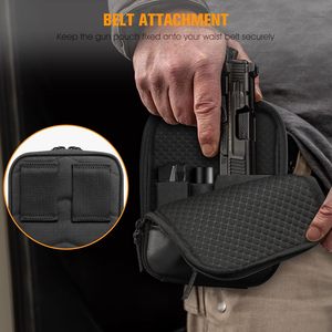 OEM Tactical Gun Bag Black Square Concealed Shoulder Bag For Home Use With Pistol And Magazine Storage - Product Image 4