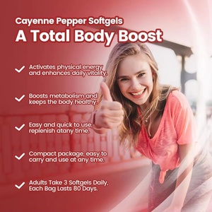 Cápsulas de Pimienta Cayena en Gel Suave, 240 Unidades, Apoya la Salud de las Venas, el Corazón y los Vasos Sanguíneos, con E D3+K2, Semilla de Uva, Espino Blanco, Remolacha y Berberina - Product Image 5