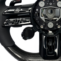 Volant sport en fibre de carbone personnalisable pour Mercedes 808 C63 E63 W213 C43 A45 G63 G500 S63 GLA45 GL-S63 AMG