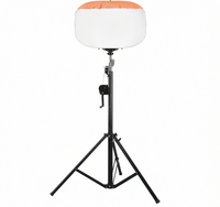 Projecteur de chantier mobile polyvalent 60W 700W, tour lumineuse LED à ballon blanc IP54, faisceau 360° pour l'entretien routier, garantie 5 ans
