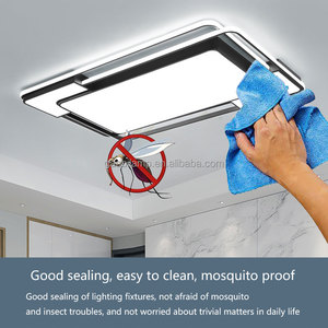 Moderna plafoniera a montaggio superficiale con interruttore di controllo alta CRI 90 per soggiorno - Product Image 2