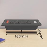 20W PD Hızlı Şarjlı Tip C Girişli 4 AC Prizli 2 USB Portlu 125V Anma Gerilimli ABS Mobilya Uzatma Prizi Topraklamasız Güç Soketi (ABD)