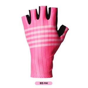 Striped Half <b>Finger</b> Cycling Gloves Breathable Anti-slip Shock Padded <b>Bike</b> Gloves Multi Color Options Road MTB Sports Riding - Product Image 5