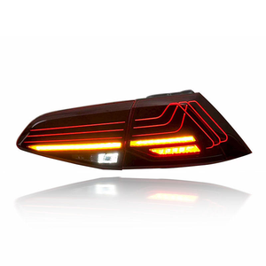 Système d'éclairage automobile pour <span class=keywords><strong>Golf</strong></span> 7 Feux arrière 2018-2020 Mise à niveau vers le nouveau style CSL Feux arrière LED complets Feux de frein - Product Image 2