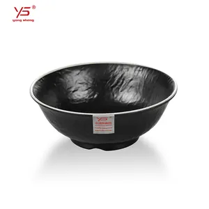 Высокое качество черная матовая искусственная кожа с стол японский 8 "лапша чаша