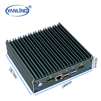 Mini PC Sin Ventilador con Precio de Fábrica, Alder Lake N100 de Cuatro Núcleos, Carcasa NAS, Cuatro Puertos LAN de 2.5G, Triple Ranura M.2, DDR4, para Firewall y Servidor VPN