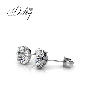 Pendientes de Corona Individual Kristine Daisini Adornados con Cristales <span class=keywords><strong>Swarovski</strong></span>, Plata de Ley 925, Joyería para Mujer - Product Image 4