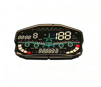 Harga Pabrik Terlaris Speedometer Digital Motor 12V Pengukur Jarak Tempuh Pengukur Bahan Bakar Cocok untuk Ducati