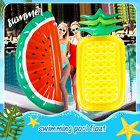 Flotteur de piscine gonflable multi-usage SUNSHINE, robuste, en forme de pastèque, radeau de natation, transat de plage, jouet de bain, tube en PVC