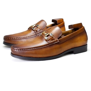 Scarpe da uomo in pelle con mocassino Penny di qualità Premium di lusso Slip On mocassino che guida scarpe da passeggio scarpe Casual di colore dipinte a mano - Product Image 3