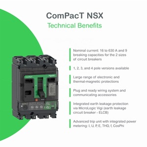 Disjoncteur Mccb NSX400F MIC2.3 400 4P F LV432677 C40F42D400 NSX400N MIC2.3 400 4P F LV432694 C40N42D400 400A - Product Image 3