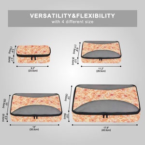 Personalized Customized Hawaii Hibiscus Yellow Flower Luggage Packing Cubes 6pc Travel <b>Suitcases</b> Travel Carry on Set - Product Image 4