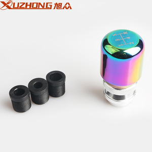 Xuzhong Telescopic <b>Adjustable</b> Gear Shifter 37mm 24mm Black Aluminum Alloy Manual Automatic Transmission Shift <b>Knob</b> - Product Image 4
