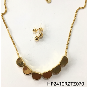 Elegante Set di gioielli da sposa e raffinati da donna placcato in oro accessori abbinati per occasioni regalo - Product Image 1