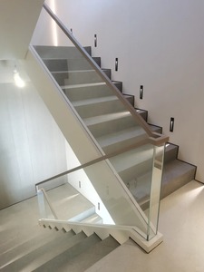 Sistema di Ringhiere Hdsafe, Design a Montaggio su Parete o Pavimento, Base a Canale, Ringhiera <span class=keywords><strong>in</strong></span> <span class=keywords><strong>Vetro</strong></span> per Veranda, Hotel, Ufficio - Product Image 5