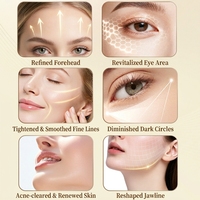 OEM ODM Appareil de massage pour drainage lymphatique, outil de remodelage facial, outil de ventouses faciales, outil de raffermissement cutané à lumière rouge pour la réduction du double menton