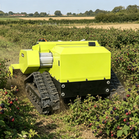 Débroussailleuse électrique télécommandée sur batterie, tondeuse à gazon tout-terrain entièrement électrique télécommandée