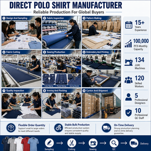 Vente en gros de polos à col de golf de marque en vrac imprimés de logo OEM personnalisés t-shirts polos vierges en coton et polyester pour hommes - Product Image 4