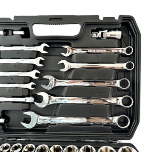 82-Piece Socket Wrench Set 1/2 In Chrome Vanadium Steel Tool Box For Auto Home Mechanical Repair - Product Image 4