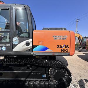 รถขุดตีนตะขาบมือสอง Hitachi EX 160 16 ตัน ของแท้จากญี่ปุ่น ราคาถูก พร้อมเครื่องยนต์ เกียร์ ปั๊ม และลูกปืนเดิมๆ ลดราคาพิเศษ - Product Image 2