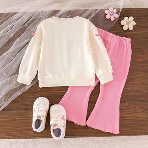 Bán Buôn Giá Mới Mô Hình Mùa Thu Quần Áo Set Hot Bán Trẻ Em Cô Gái 'Vòng Cổ <span class=keywords><strong>Top</strong></span> & Rắn Quần 2 Mảnh - Product Image 4