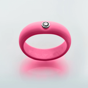 <strong>Silicone</strong> Women's Gemstone <strong>Ring</strong> Engagement Diamond <strong>Silicone</strong> Wedding <strong>Ring</strong> With <strong>Customized</strong> Color&amp;Logo - Product Image 6