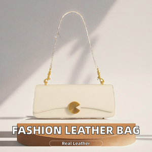 Sacs en cuir véritable rectangulaires pour femme, de haute qualité, tendance, simples, polyvalents, couleur unie, avec fermoirs – Vente chaude du fabricant/fournisseur - Product Image 2