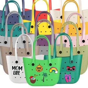Venta al por mayor simplemente sureño Casual Tote Eco-Friendly impermeable EVa Beach Bag XL Handheld Beach Bag - Product Image 6